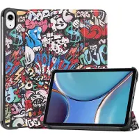 Mobigear Tri-Fold Bookcase voor Apple iPad Mini 6 (2021) - Graffiti