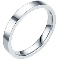LGT JWLS LGT Jewels smalle stalen ring Zilverkleurig 3mm-22mm
