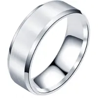 LGT JWLS Heren ring Titanium Zilverkleurig 6mm-17mm