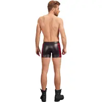 NEK - herenboxer met rits - rood inzetstuk - zwart - L