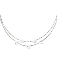 Yehwang Ketting It's Mutual - Zilver - RVS - verstelbaar