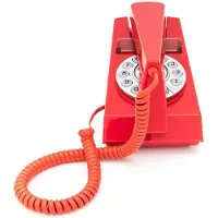 GPO 1960 Trim Phone met druktoetsen - Rood