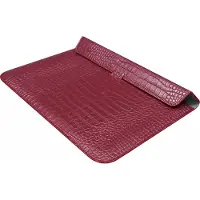 Mobigear Laptophoes geschikt voor Laptop | Envelope Croco Sleeve 13 inch Laptop hoes - Rood