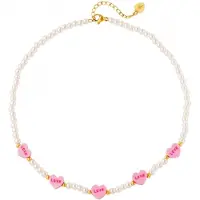 Yehwang Kinderketting - Kids - Ketting - Roze - Snoephartjes