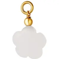 Yehwang Roestvrijstalen DIY bedel - - Bedel - One size - Goud/Ecru