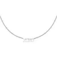 Yehwang - Ketting XOXO - Necklace - Zilverkleurig - Stainless Steel