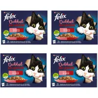 Felix 4x - Dubbel Zo Lekker Mix Selectie in Gelei - Kattenvoer - 12x85g