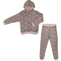 Apollo Dames huispak loungewear luipaard print fleece incl capuchon