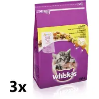 Whiskas - Katten Droogvoer - Junior - Kip - 3x800