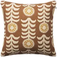 Chhatwal & Jonsson Alok kussenhoes 50x50 cm Taupe-spicy yellow