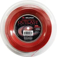Solinco Outlast 16l 200 M Tennis Reel String Rood 1.25 mm