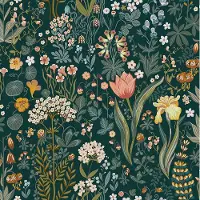 Boråstapeter Vliesbehang 2055 - New Heritage - Botanisch Groen - 49cm x 10.05m