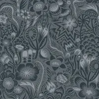 Boråstapeter Vliesbehang 2084 - Swedish Designers - Botanisch Blauw - 49cm x 10.05m