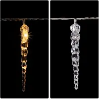 Monzana Regen Lichtketting - Kerstverlichting - Incl. Afstandsbediening - 80 LED's - 13m - Warm wit