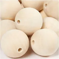 Packlinq Houten Kraal. D 35 Mm. Gatgrootte 6 Mm. 50 Stuk/ 1 Doos