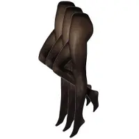 Kunert VELVET 40 3-pack Dames Panty - Black - Maat 40/42