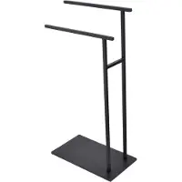 Jax Design Handdoekenhouder Yin | Jax Design metaal zwart 24x43x85 cm handdoekenhouders | NADUVI