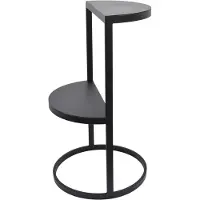 Loft42 Levels Plantenzuil - Metaal - Mat Zwart - 70x40