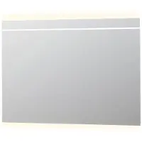 Ink SP6 Spiegel 120x80cm Indirecte LED Boven/onder En Horizontale Lichtstreep - Glas - Rechthoekig - Spiegels, Badkamerspiegels - 8718835116927