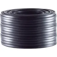 S-Impuls Telefoonkabel 6-aderig op rol | CCA (AWG30) | plat | zwart | 50 meter