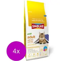 Smolke 4x Kattenvoer Adult Vis 2 kg