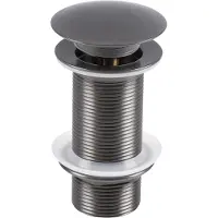 Differnz Wastafel afvoerplug pop up design 9.8 cm gunmetal