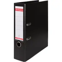 Pergamy Ordner A4 80 mm PP zwart - 3 stuks