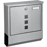 Hi Brievenbus 30,5x9,6x33,5 cm roestvrij staal