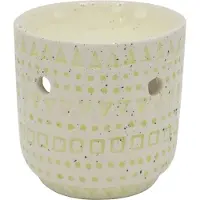 Scentchips Stoneware Regular Off Wit Groen waxbrander geurbrander