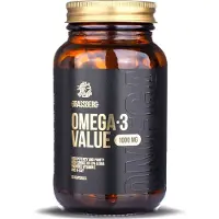 Grassberg Omega-3 Value 1000mg (60 caps) Unflavoured - Vitaminen, mineralen & gezondheid - Vetzuren