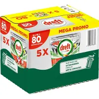 Dreft Platinum Plus All In One Vaatwastabletten Lemon 80 Stuks