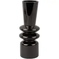 Present Time Vaas Sparkle Straight - Zwart - Ø7,5cm