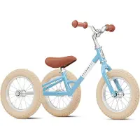 Veloretti Driewieler 2 in 1 Loopfiets met zijwieltjes - 1.5 t/m 4 jaar - 12 inch - Lichtblauw
