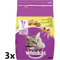 Whiskas - Katten Droogvoer - Adult - Kip - 3x800g