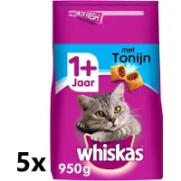 Whiskas - Katten Droogvoer - Adult - Tonijn - 5x800