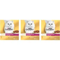 Gourmet 3x Gold - Luxe Mix Multipack - Kattenvoer - 8x85g