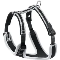 Ferplast Ergocomfort P, hondentuig, voor kleine honden, maat S, grijs, effen, 56 cm