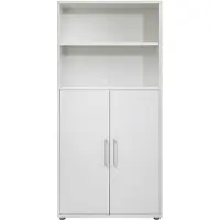 Hioshop Prisme archiefkast 2 deuren en 1 plank wit.