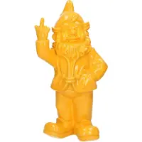 Stoobz Design Kabouter f*ck you 30 cm geel