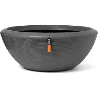 Capi Europe Schaal laag granite Arc d122h46 antraciet