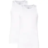Claesen's - Hemd Wit Rib Cotton/Lycra 2-PackCL 1333-White-XL