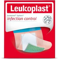 Leukoplast Leukomed Sorbact Bacteriënbindende Eilandpleister 5 Cm X 7,2 Cm 3 Stuks