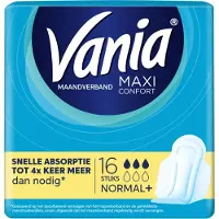 Vania Maxi Confort Maandverbanden Normal + 16 St Verband