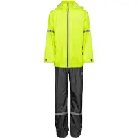 Ralka Regenpak Waterdicht & Ademend - Junior - Reflectie - Fluorgeel - 140