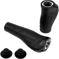 GereedschapXXL Fietshandvatten 95/140mm - TPE+PP, Ø22,2mm, Incl. 2 Stuurdoppen