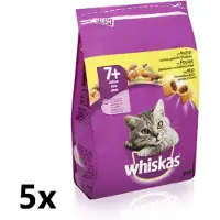 Whiskas - Katten Droogvoer - Senior - Kip - 5x800g