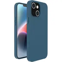 Accezz Leather Backcover met MagSafe voor de Apple iPhone 14 Plus - Donkerblauw