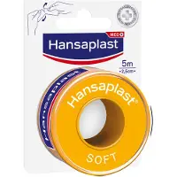 Hansaplast 2x Hechtpleister Soft 5 m x 2,5 cm