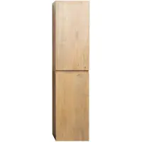 Molecule Differnz sofi hoge badkamerkast 170 cm 2-deurs l/r eiken houtlook