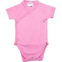 Beeren Bodywear Overslag Romper Met Korte Mouw - Prisma Pink - Maat 50/56 25-003